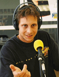 photo de Stéphane David à la radio 